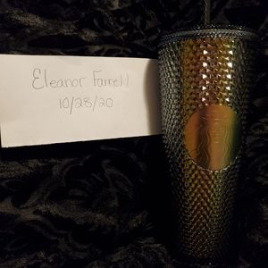 Starbucks "black unicorn" studded tumbler